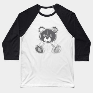 Neon Glow Teddy Bear Illustration No. 617 Baseball T-Shirt